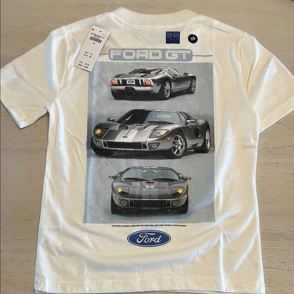 Abercrombie Kids White Ford GT Graphic Tee - Picture 1 of 2